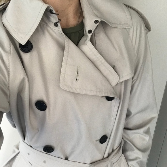 burberry brit short trench coat